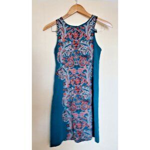 Xhilaration Boho Print Green Brown Boho Paisley XS